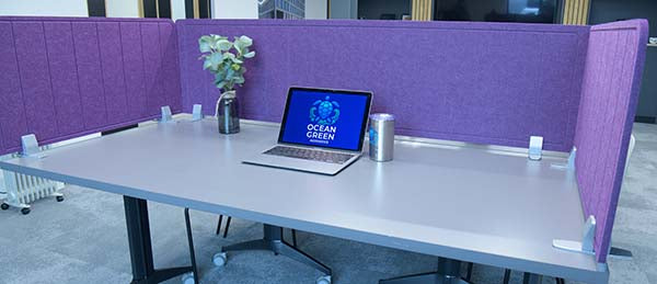 Decorative Acoustic Desk Screens 12mm