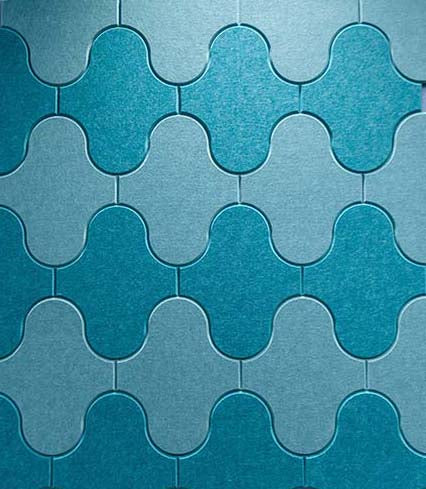 Ogee Wall Tiles – Ocean Green Acoustics