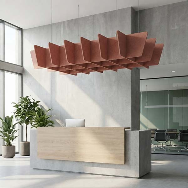Arctic Mesh Acoustic Ceiling Baffle