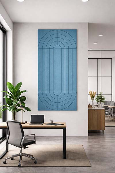 Patterned Acoustic Wall Panels - Concentric