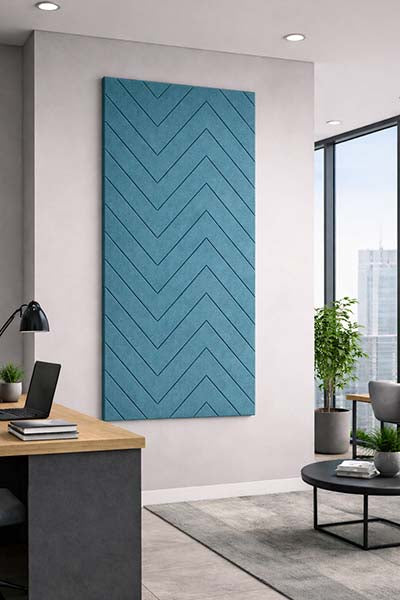 Patterned Acoustic Wall Panels - Chevron