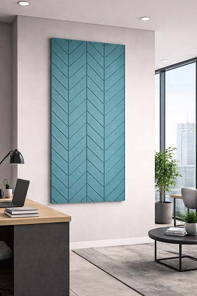 Patterned Acoustic Wall Panels - Feather